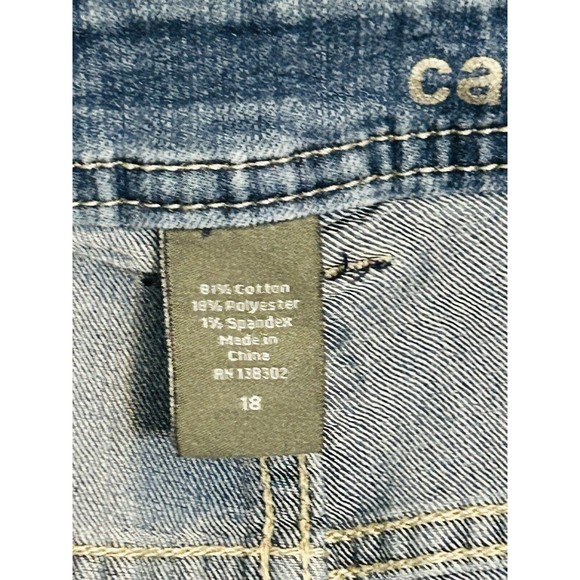 Lane Bryant Avenue Womens Capri Jeans Size 18 Light Blue Wash Embellished Pocket - Picture 10 of 10